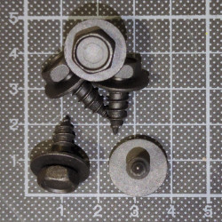 Sechskant-Schraube mit Scheibe für Kunststoff 6x10 mm