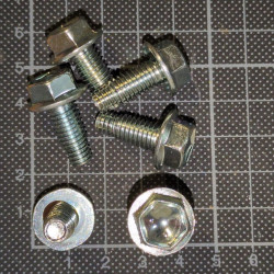 Sechskant-Schraube mit Flansch M8 12x1.25