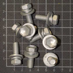 Sechskant-Schraube mit Scheibe & Sicherungsring M8 16x1.25