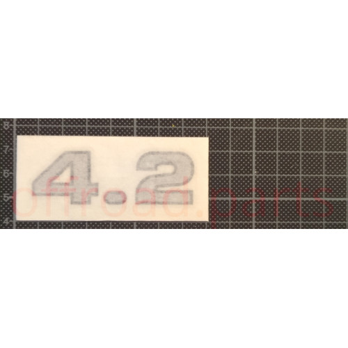 "4.2" Karosserie-Aufkleber